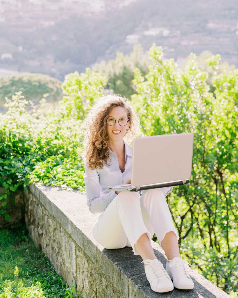 Antonella Somma al computer